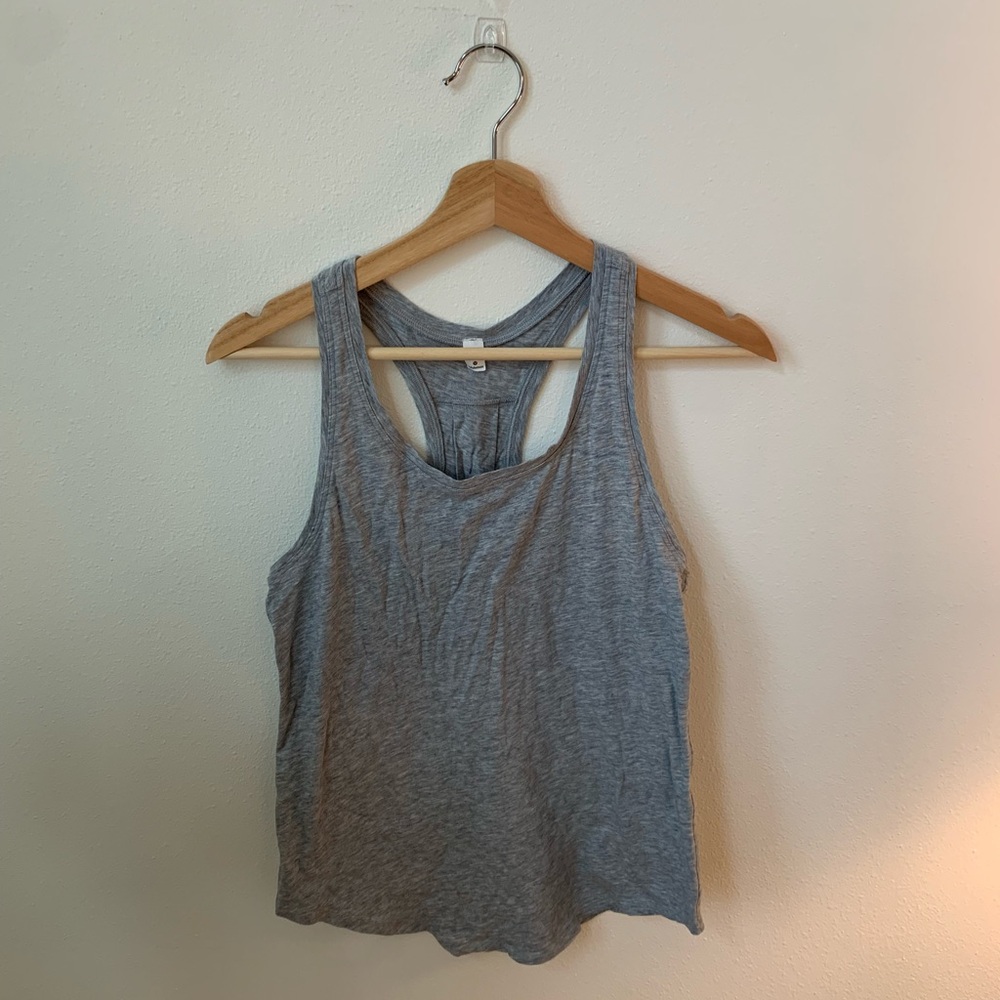 Lululemon Gray Racerback Sleeveless Tank Top